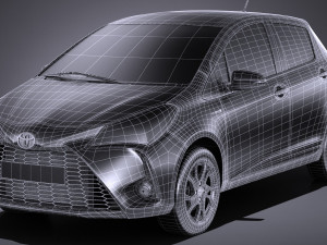 Toyota Yaris Hybrid 2017 3D Модель
