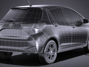 Toyota Yaris Hybrid 2017 3D Модель