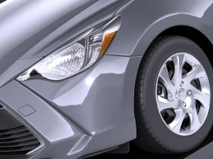 Toyota Yaris Sedan 2017 vray 3D Model