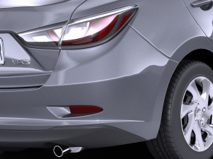 Toyota Yaris Sedan 2017 vray Modelo 3D