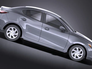 Toyota Yaris Sedan 2017 vray 3D Model