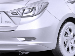 Toyota Yaris Sedan 2017 vray Modelo 3D