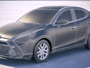 Toyota Yaris Sedan 2019 Modelo 3D