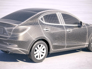 Toyota Yaris Sedan 2019 Modelo 3D