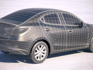 Toyota Yaris Sedan 2019 Modelo 3D