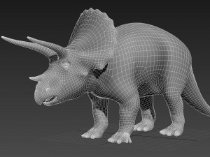 Triceratops 3D मॉडल