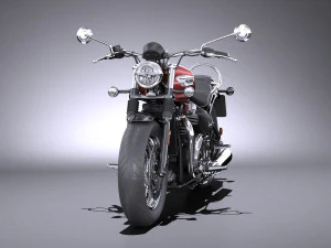 Triumph Bonneville Speedmaster 2018 3D Model