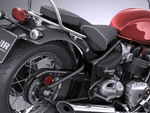 Triumph Bonneville Speedmaster 2018 3D Model