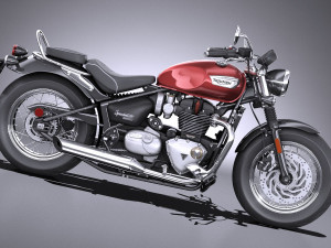 Triumph Bonneville Speedmaster 2018 Modello 3D
