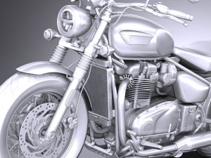 Triumph Bonneville Speedmaster 2018 Modello 3D