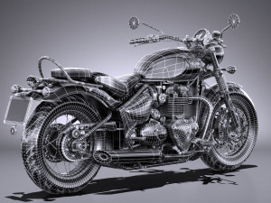 Triumph Bonneville Speedmaster 2018 Modello 3D