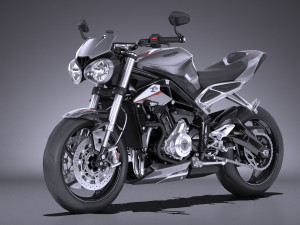 Triumph Street Triple 765 RS 2017 3D Model