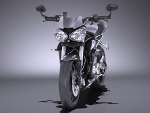 Triumph Street Triple 765 RS 2017 3D Model