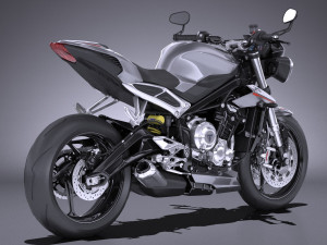 Triumph Street Triple 765 RS 2017 3D Model