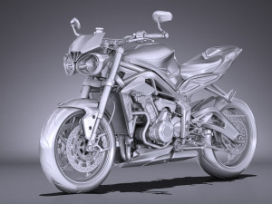Triumph Street Triple 765 RS 2017 3D Model