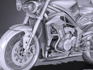 Triumph Street Triple 765 RS 2017 3D Model