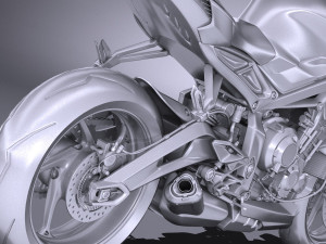 Triumph Street Triple 765 RS 2017 3D Model