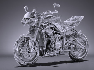 Triumph Street Triple 765 RS 2017 3D Model