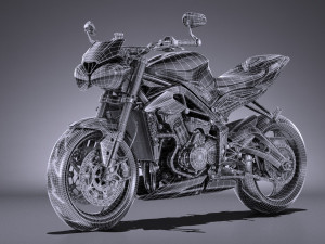 Triumph Street Triple 765 RS 2017 3D Model