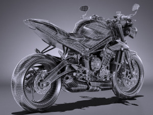 Triumph Street Triple 765 RS 2017 3D Model