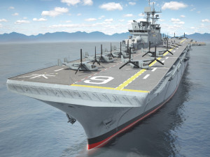 USS America LHA-6 Carrier 3D Model