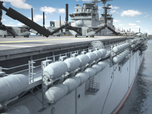 USS America LHA-6 Carrier 3D Model