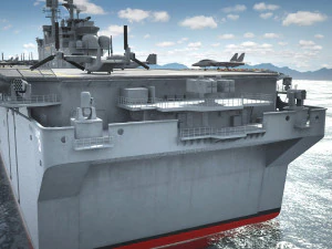 USS America LHA-6 Carrier 3D Model