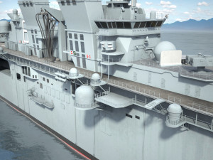 USS America LHA-6 Carrier 3D Model