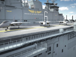USS America LHA-6 Carrier 3D Model