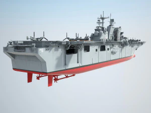 USS America LHA-6 Carrier 3D Model