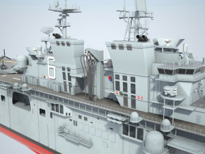 USS America LHA-6 Carrier 3D Model