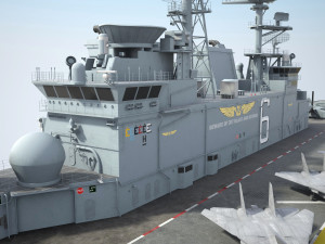 USS America LHA-6 Carrier 3D Model