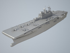 USS America LHA-6 Carrier 3D Model