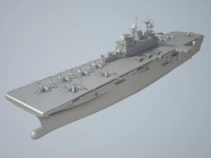 USS America LHA-6 Carrier 3D Model