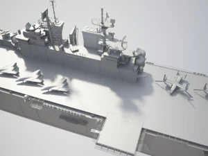 USS America LHA-6 Carrier 3D Model