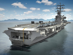 USS Ronald Reagan CVN76 Carrier 3D Model