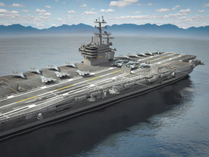 USS Ronald Reagan CVN76 Carrier 3D Model