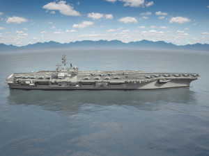 USS Ronald Reagan CVN76 Carrier 3D Model