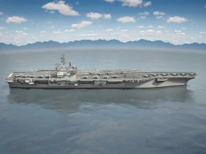 USS Ronald Reagan CVN76 Carrier 3D Model