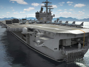 USS Ronald Reagan CVN76 Carrier 3D Model