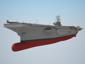 USS Ronald Reagan CVN76 Carrier 3D Model