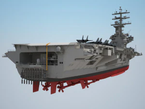 USS Ronald Reagan CVN76 Carrier 3D Model
