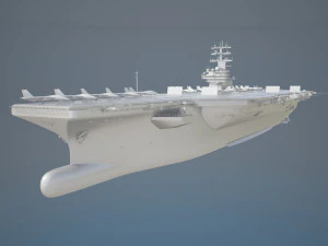 USS Ronald Reagan CVN76 Carrier 3D Model