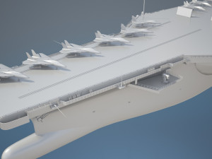 USS Ronald Reagan CVN76 Carrier 3D Model