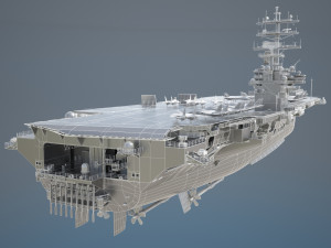 USS Ronald Reagan CVN76 Carrier 3D Model