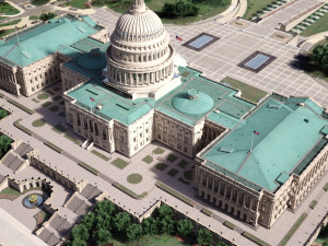United States Capitol 3Dモデル