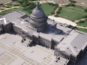 United States Capitol 3Dモデル