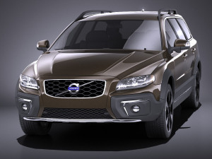 Volvo XC70 2014 vray 3D 模型