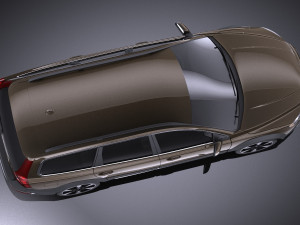Volvo XC70 2014 vray 3D 模型