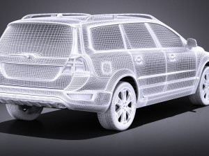 Volvo XC70 2014 vray 3D 模型